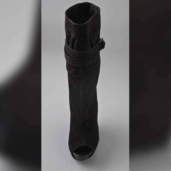 Report Signature Suede Peep Toe Wedge Boots (NWT) - Picture 4 of 8